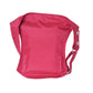 Rückseite der pinken Nijens Gassi-Tasche mit stabilem Canvas/Nylon Material und Gürtelschlaufen