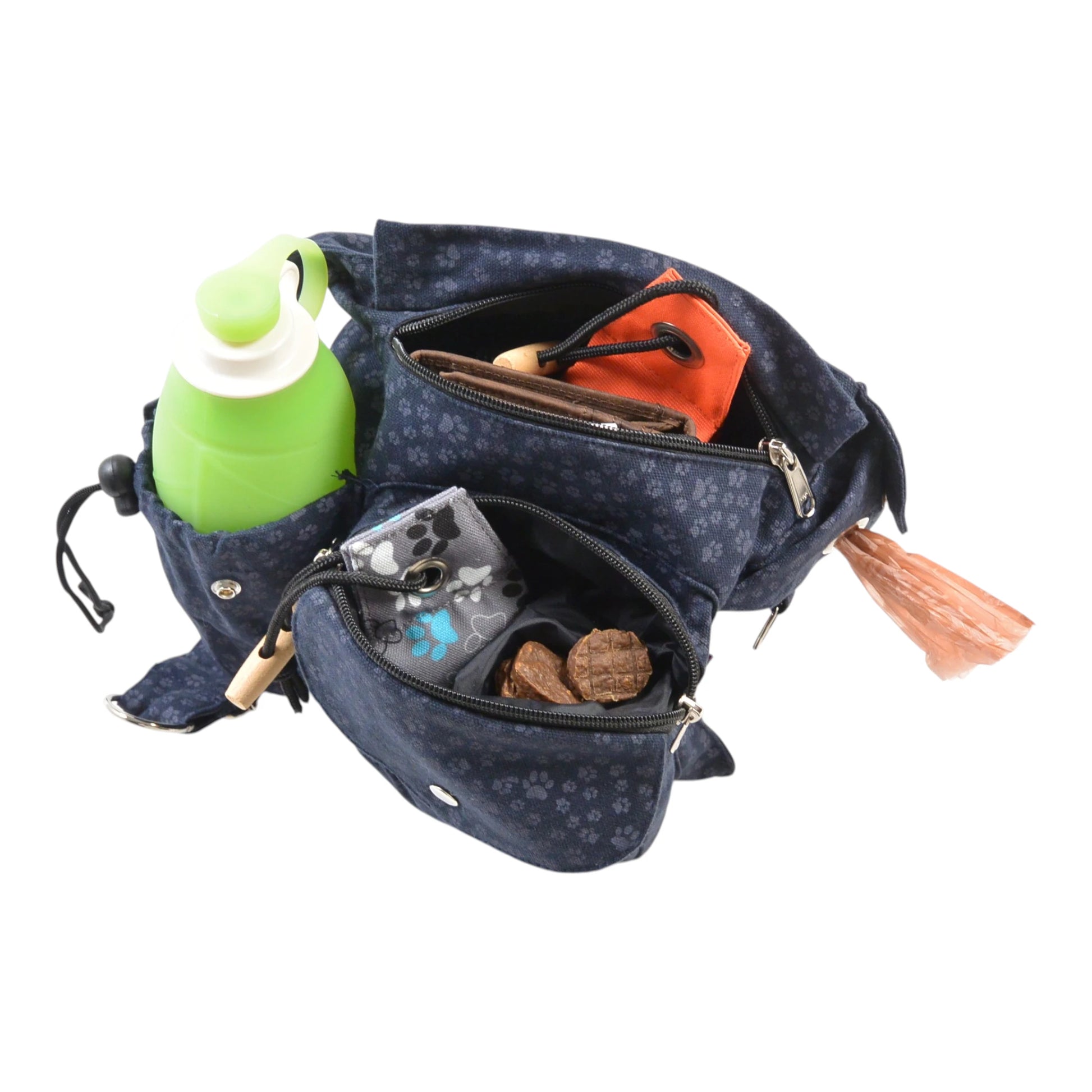 Leckerli-Fach mit wasserabweisendem Innenfutter – ideal für saubere Aufbewahrung von Hundesnacks, Wurf-Dummys.