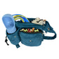 Gassi-Tasche mit Flaschenhalter "Brandenburg" Cord Petrol (120)