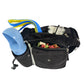 Cord Gassi-Tasche in Anthrazit von Nijens mit Flaschenhalter, Leckerlifach und Platz für Handy & Kotbeutel. Innenansicht.