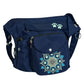 Wasserabweisende Gassi-Tasche „Brandenburg“ mit Mandala-Stickerei und praktischem Frontfach