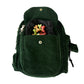 Gassi-Tasche mit Flaschenhalter „Konstanz“ Cord Tannengrün (111)