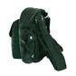 Gassi-Tasche mit Flaschenhalter „Konstanz“ Cord Tannengrün (111)