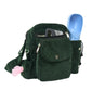 Gassi-Tasche mit Flaschenhalter „Konstanz“ Cord Tannengrün (111)