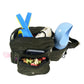 Gassi-Tasche mit Flaschenhalter „Konstanz“ Cord Lodengrün (122)