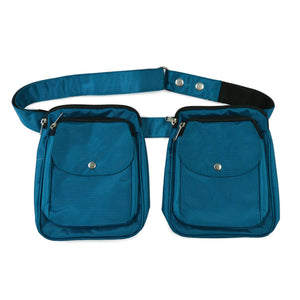 Doppelte Gassi-Tasche - Wasserabweisend, Petrolblau - Dresden 7556 Nijens Shop