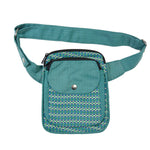 Bauchtasche aus Stoff Türkis für Hundebesitzer