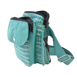 Gassitasche aus Stoff Türkis für Hundebesitzer