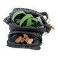 Gassi-Tasche "Freiburg" Baumwoll-Canvas Pfotendesign Schwarz (734)