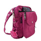 Gassi-Tasche mit Flaschenhalter „Konstanz“ Wasserabweisend Fuchsia (71011)