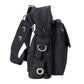 Gassi-Tasche mit Flaschenhalter „Konstanz“ Baumwoll-Canvas Schwarz (7703)