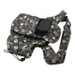 Gassi-Tasche mit Flaschenhalter „Konstanz“ Pfotendesign Schwarz 71038