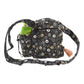 Gassi-Tasche mit Flaschenhalter „Konstanz“ Pfotendesign Schwarz 71038