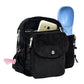 Gassi-Tasche mit Flaschenhalter „Konstanz“ Cord Anthrazitgrau (101)