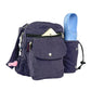 Gassi-Tasche mit Flaschenhalter „Konstanz“ Cord Lavendelviolett (102)