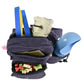 Gassi-Tasche mit Flaschenhalter „Konstanz“ Cord Lavendelviolett (102)