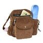 Gassi-Tasche mit Flaschenhalter „Konstanz“ Cord Goldbraun (110)