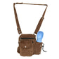 Gassi-Tasche mit Flaschenhalter „Konstanz“ Cord Goldbraun (110)