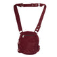 Gassi-Tasche mit Flaschenhalter „Konstanz“ Cord Bordeauxrot (118)