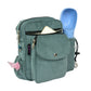 Gassi-Tasche mit Flaschenhalter „Konstanz“ Cord Salbei (119)