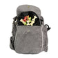 Gassi-Tasche mit Flaschenhalter „Konstanz“ Cord Hellgrau (123)