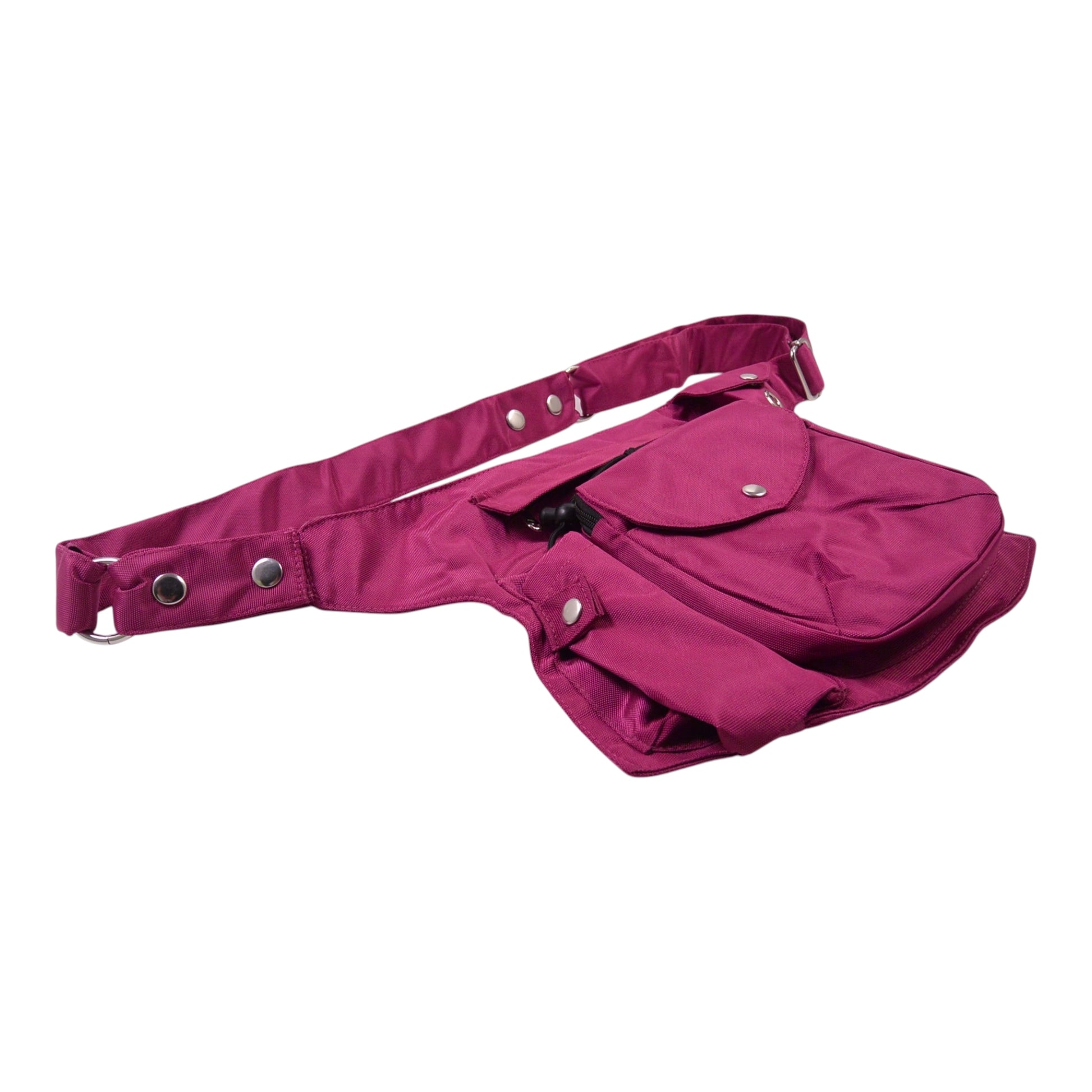 Wasserabweisende Gassi-Tasche „Brandenburg“ in Fuchsia  – Seitenansicht