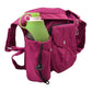 Wasserabweisende Gassi-Tasche „Brandenburg“ in Fuchsia, mit integriertem Getränkehalter und praktischem Stauraum für unterwegs – Seitenansicht