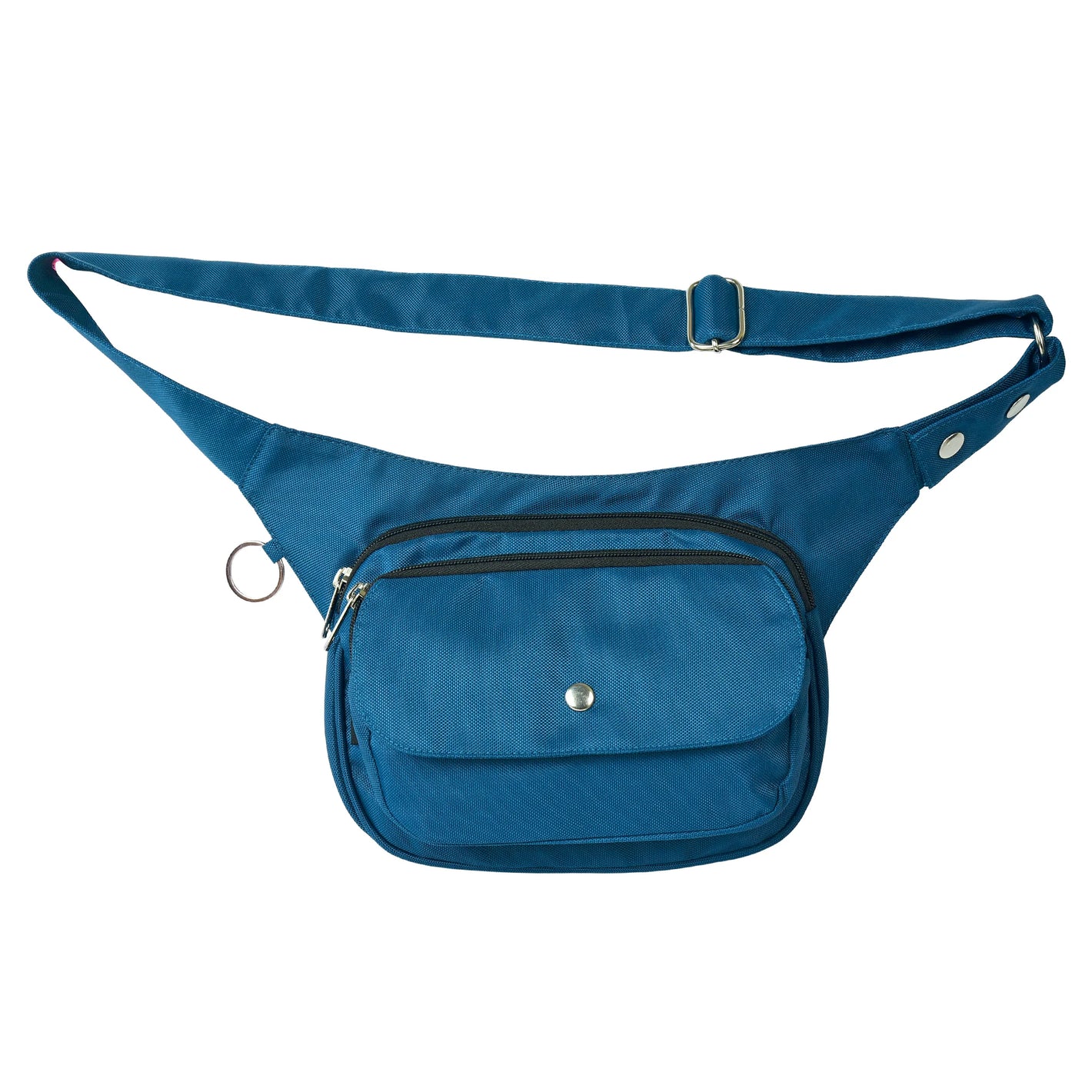 Gassi-Tasche Frankfurt in Petrol-Blau – wasserabweisende Hüfttasche mit Frontfach für Hundespaziergänge