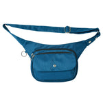 Gassi-Tasche Frankfurt in Petrol-Blau – wasserabweisende Hüfttasche mit Frontfach für Hundespaziergänge
