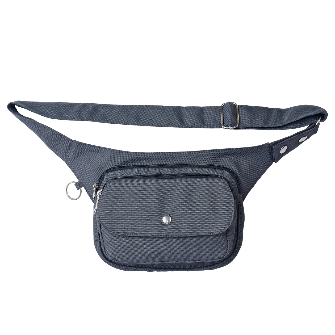 Gassi-Tasche Frankfurt in Anthrazit – wasserabweisende Hüfttasche mit Frontfach für Hundespaziergänge