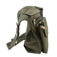 Olivgrüne Gassi-Tasche Super Hannover mit Ethno-Muster, Seitenansicht.