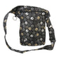 Rückansicht der Gassi-Tasche im Pfoten-Design mit extra Fach und Schlaufen zur Befestigung eines Beingurtes - Super-Hannover 71038 Nijens