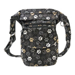 Wasserabweisende Gassi-Tasche in Schwarz-Weiß mit stilvollem Pfoten-Design. Leicht & ideal für Hundeliebhaber:innen im Alltag - Super-Hannover 71038 Nijens