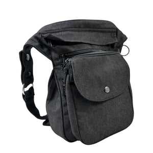 Gassi-Tasche "Super-Hannover" Baumwoll-Canvas Charcoal (Denim 001)
