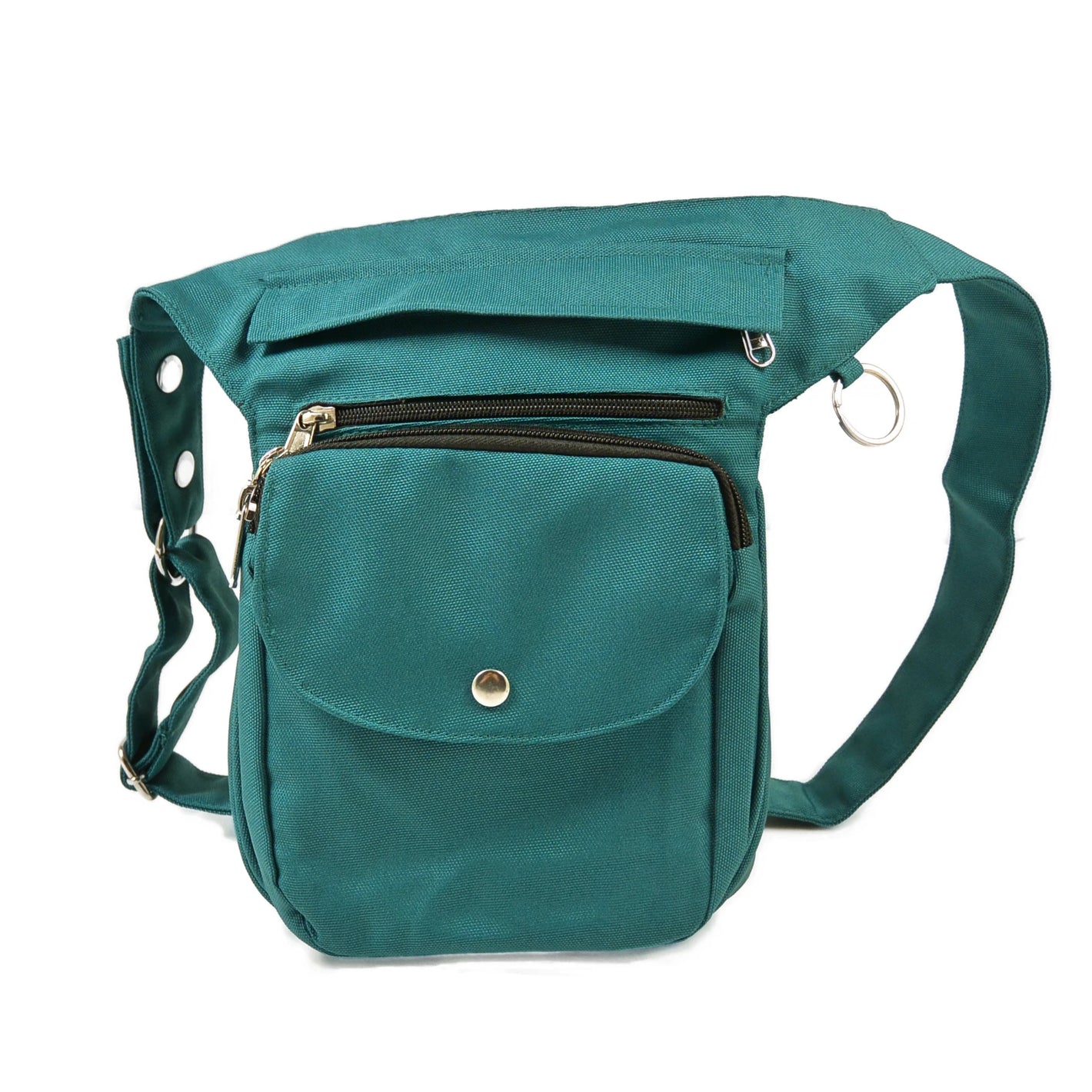 Frontansicht der Gassitasche SUPER HANNOVER 71020 in Petrol – wasserfest und stilvoll