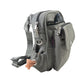 Gassi-Tasche mit Flaschenhalter „Konstanz“ Baumwoll-Canvas Grau (7701)