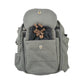 Gassi-Tasche mit Flaschenhalter „Konstanz“ Baumwoll-Canvas Grau (7701)