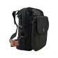 Gassi-Tasche mit Flaschenhalter „Konstanz“ Baumwoll-Canvas Schwarz (7703)
