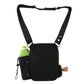 Gassi-Tasche mit Flaschenhalter „Konstanz“ Baumwoll-Canvas Schwarz (7703)