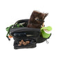 Gassi-Tasche mit Flaschenhalter „Konstanz“ Baumwoll-Canvas Schwarz (7703)