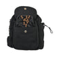 Gassi-Tasche mit Flaschenhalter „Konstanz“ Baumwoll-Canvas Schwarz (7703)