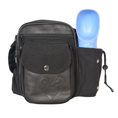 Nijens Reittasche Konstanz mit integriertem Flaschenhalter und mehreren Fächern, robuste Tasche für Reiter:innen und aktive Hundebesitzer