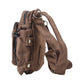 Gassi-Tasche mit Flaschenhalter „Konstanz“ Baumwoll-Canvas Braun (7705)