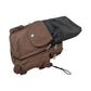 Gassi-Tasche mit Flaschenhalter „Konstanz“ Baumwoll-Canvas Braun (7705)