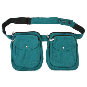 Doppelte Gassi-Tasche - Stoff, Türkis - Dresden 2T 021 Nijens Shop