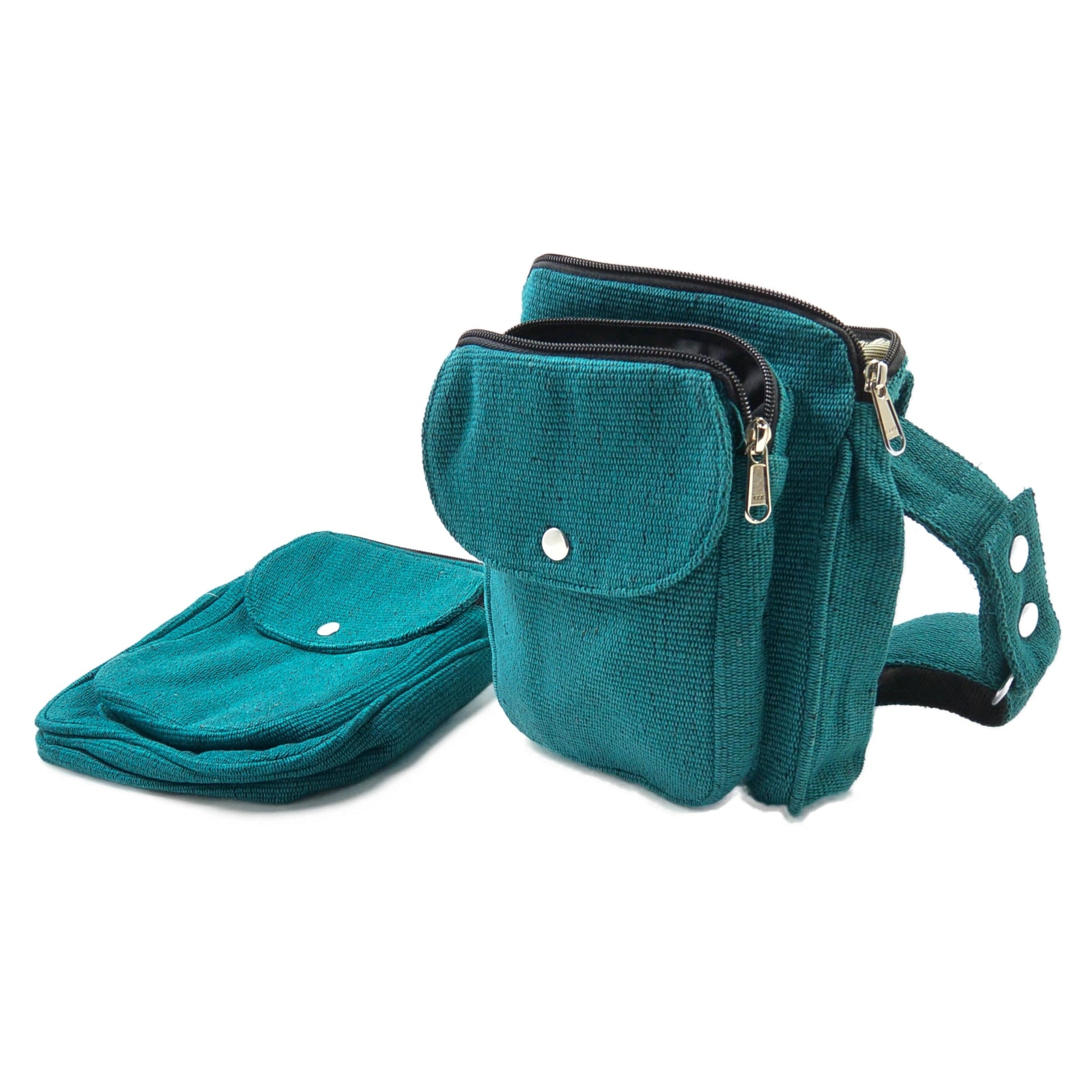 Doppelte Gassi-Tasche - Stoff, Türkis - Dresden 2T 021 Nijens Shop