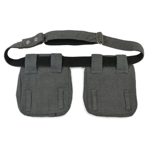 Doppelte Gassi-Tasche - Stoff, Grau - Dresden 2T 022 Nijens Shop