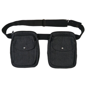 Doppelte Gassi-Tasche - Jeans Charcoal - Dresden Denim 1 Nijens Shop