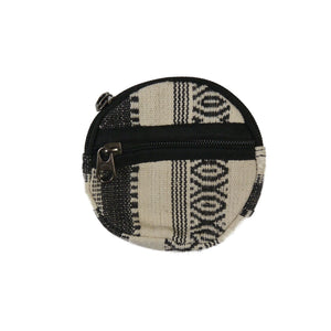 Stoff-Portemonnaie Geldbeutel rund Gestreift NJ-03 Mix