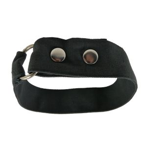 Gürtel-Verlängerung Canvas Grau-Grün. Verschließbar mit zwei Druckknöpfen und Ring.